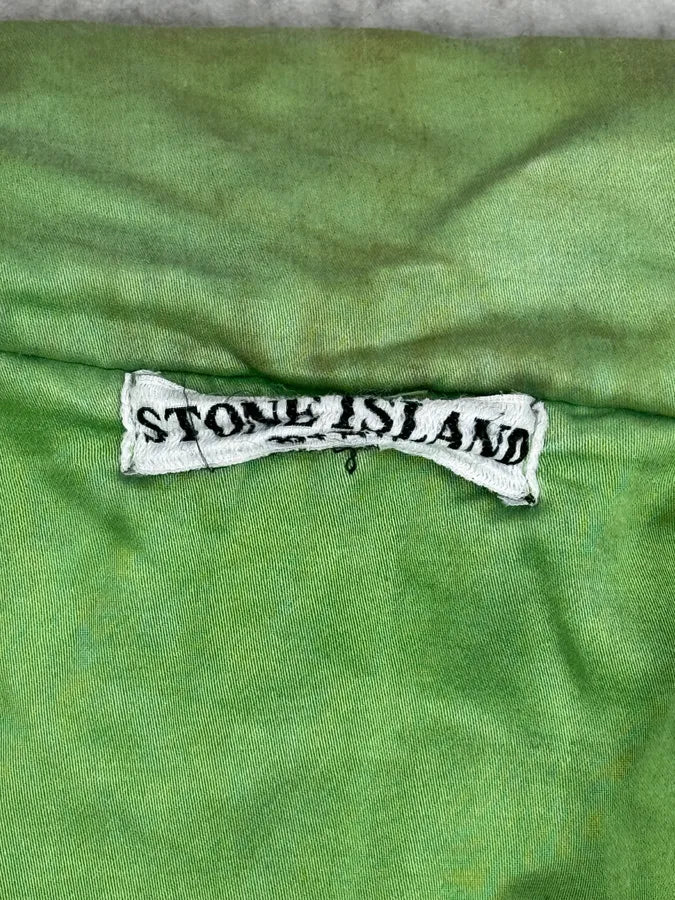2000s Stone Island Green Shiny Removable Hood Technical Jacket lxirglP 11