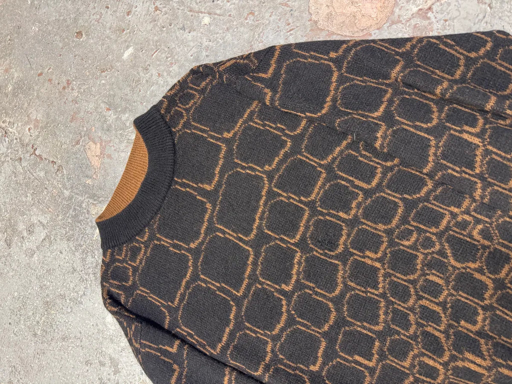 1990s Valentino 2D Stones Black Sweater  mRQYeYW 4