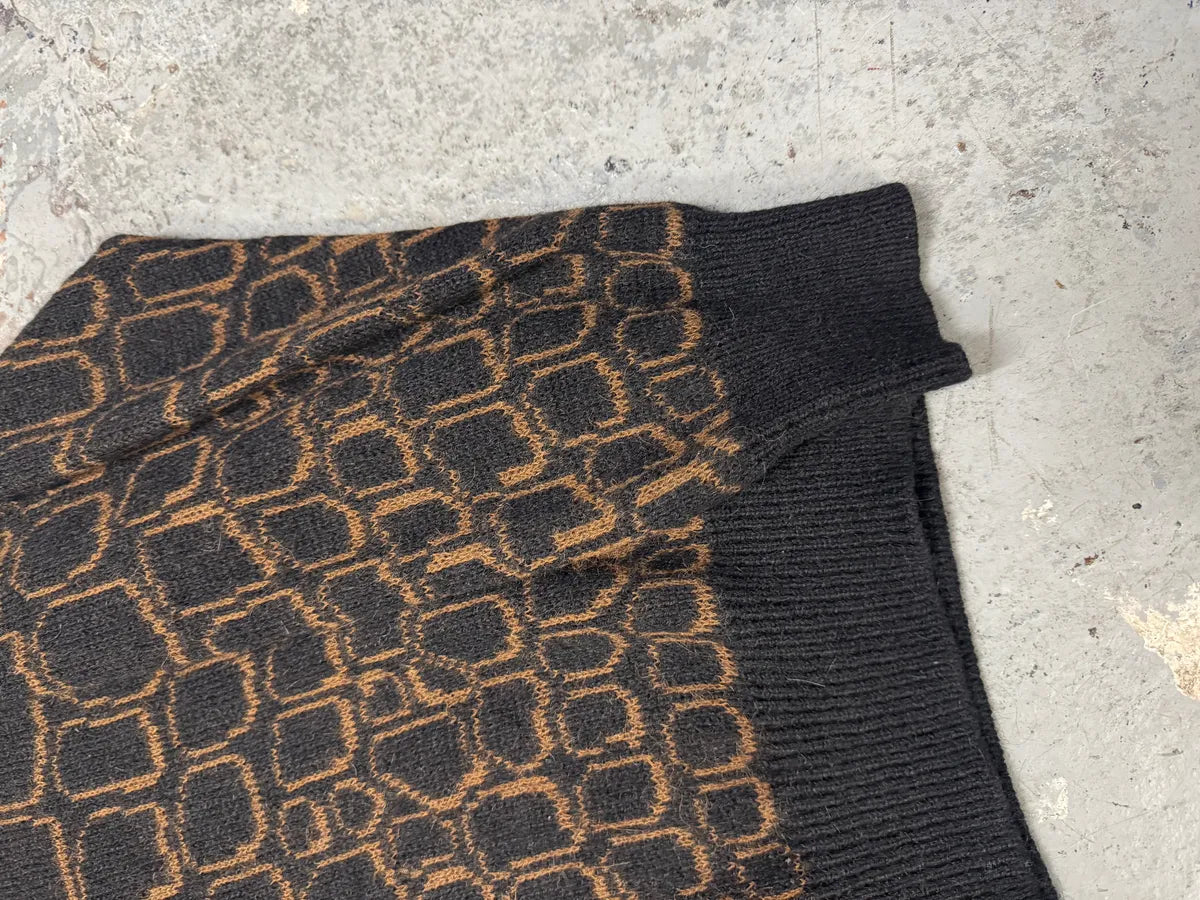1990s Valentino 2D Stones Black Sweater  mRQYeYW 6