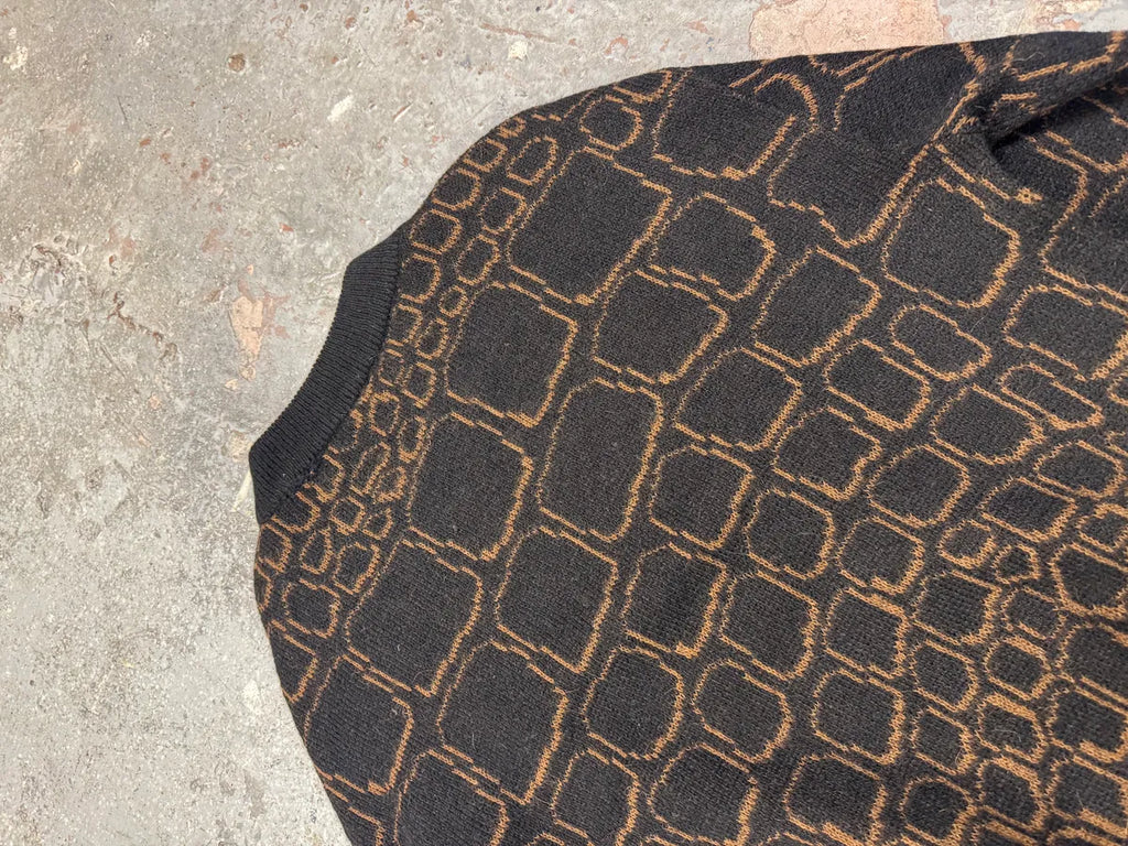 1990s Valentino 2D Stones Black Sweater  mRQYeYW 7