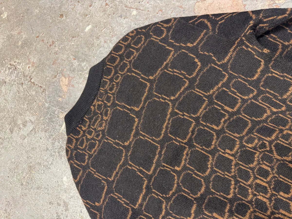 1990s Valentino 2D Stones Black Sweater  mRQYeYW 7