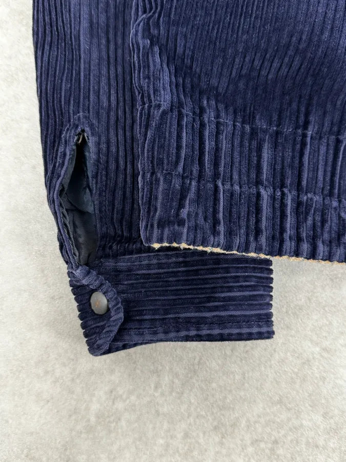 1990s Valentino Navy Corduroy Premium Jacket LAvnOjs 8