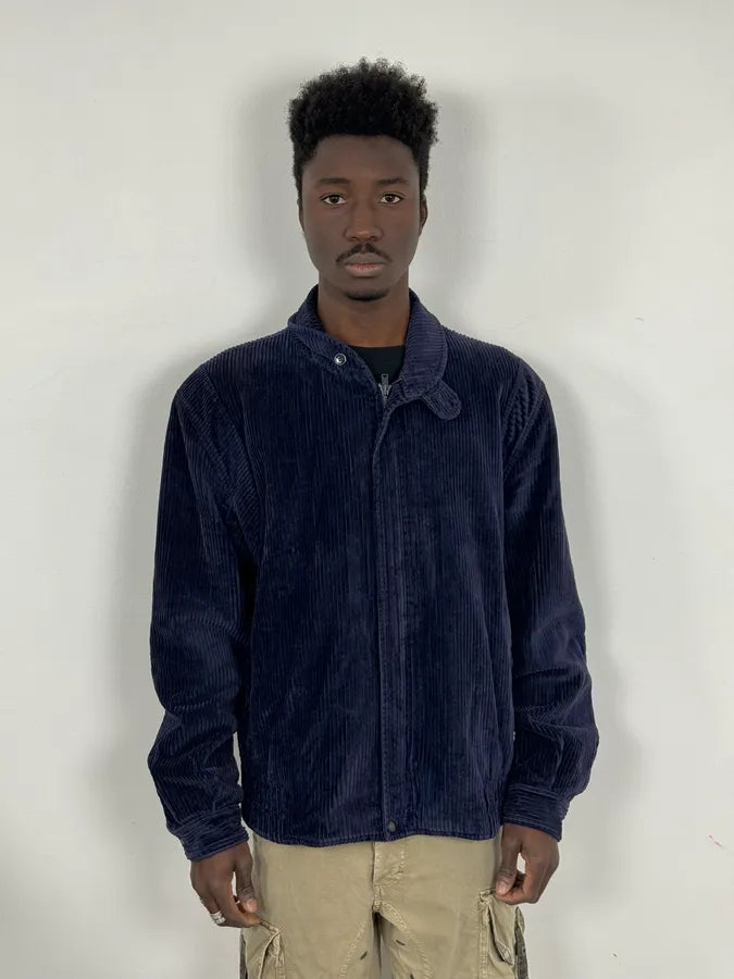 1990s Valentino Navy Corduroy Premium Jacket LAvnOjs 0