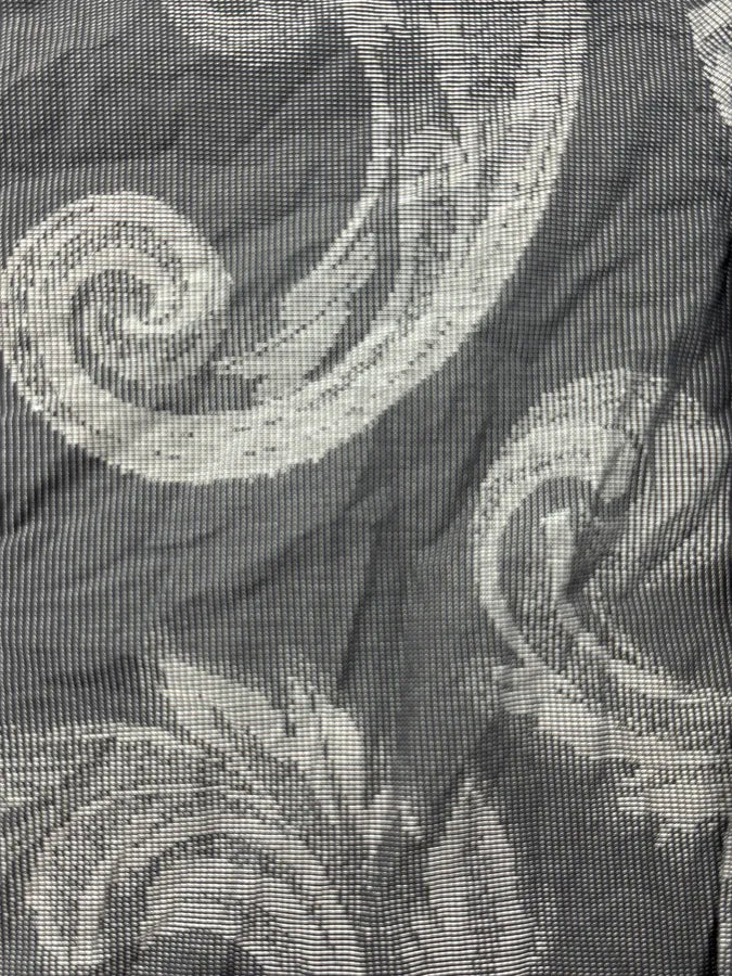 SS2018 Versace Grey & Black Blured Paisley Pattern Shirt TjIVkNg 7