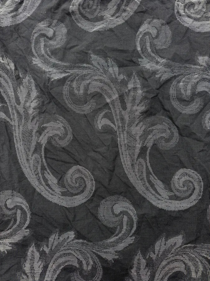SS2018 Versace Grey & Black Blured Paisley Pattern Shirt TjIVkNg 8