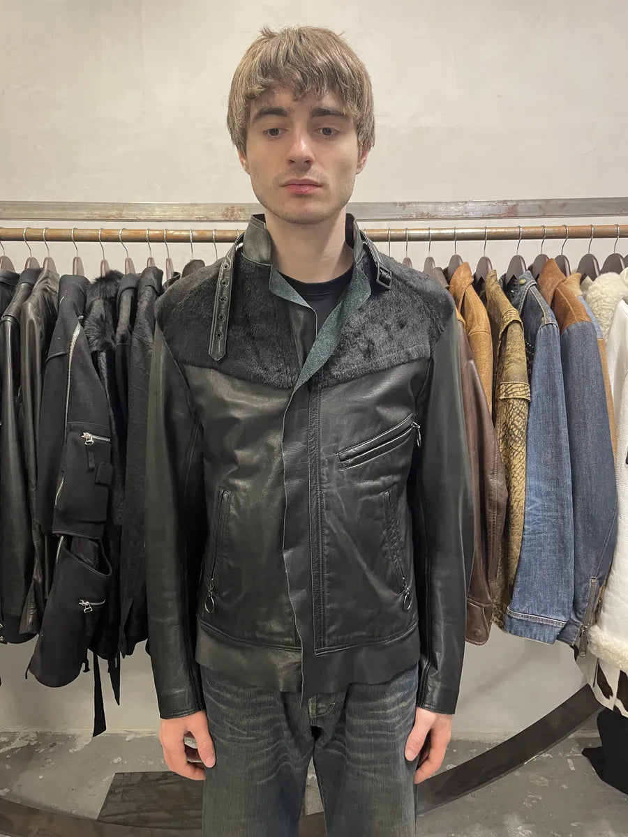 1990s Yohji Yamamoto Ys Black Pony Hair Leather Jacket rqjiyJg 2