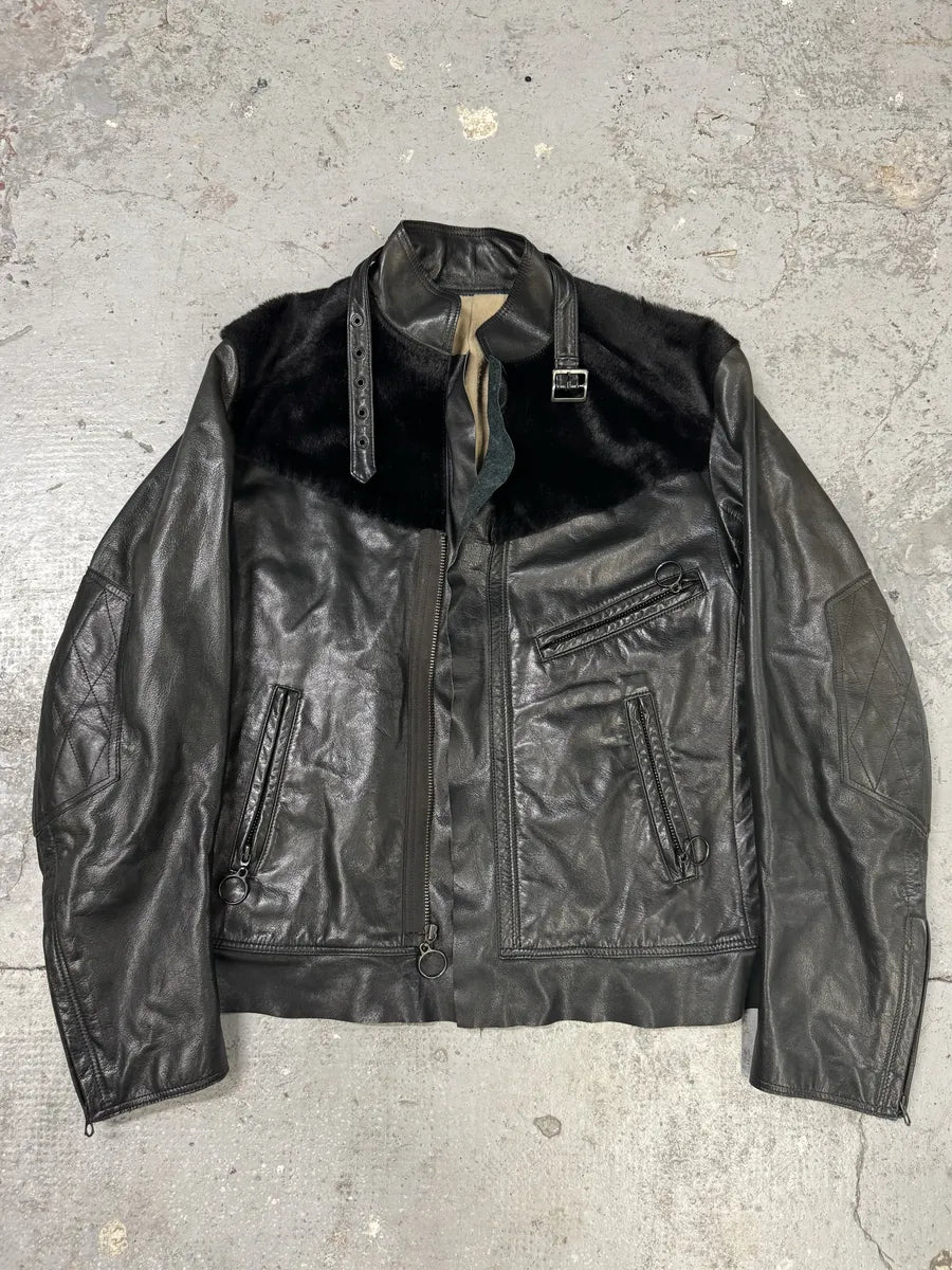 1990s Yohji Yamamoto Ys Black Pony Hair Leather Jacket rqjiyJg 3