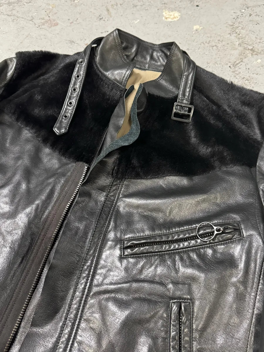 1990s Yohji Yamamoto Ys Black Pony Hair Leather Jacket rqjiyJg 6