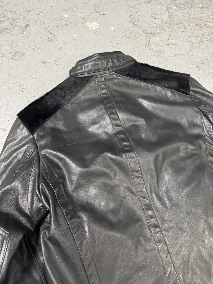 1990s Yohji Yamamoto Ys Black Pony Hair Leather Jacket rqjiyJg 8