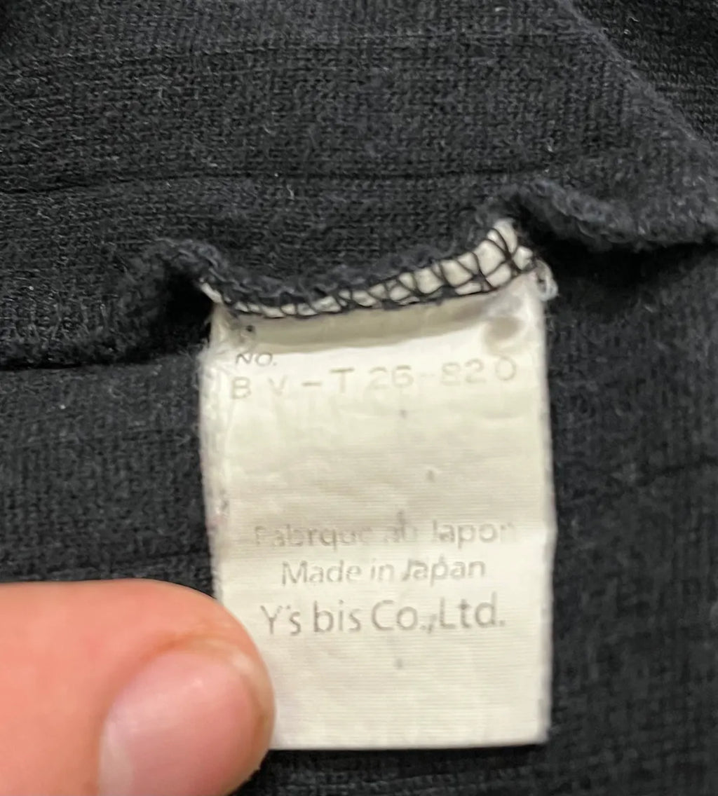 1990s Yohji Yamamoto Y’s Light Black Buttoned Hoodie MYiRwIG 8