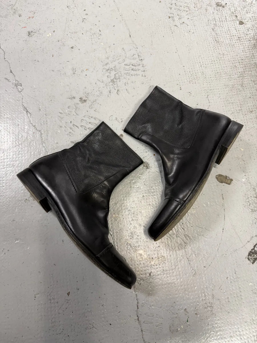 1990s Yves Saint Laurent Black Premium Leather Boots faFwlhi 1