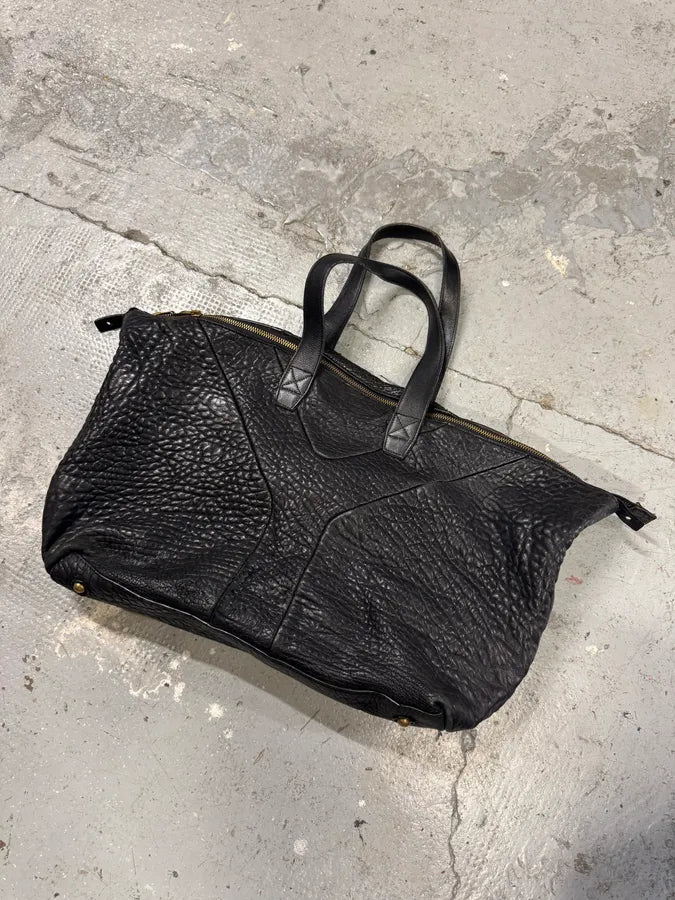 1990s Yves Saint Laurent Black Y Grain Leather Bag (OS) XzpReJy 2