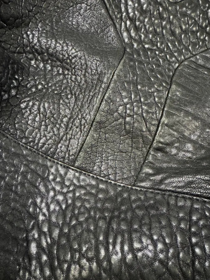 1990s Yves Saint Laurent Black Y Grain Leather Bag (OS) XzpReJy 9