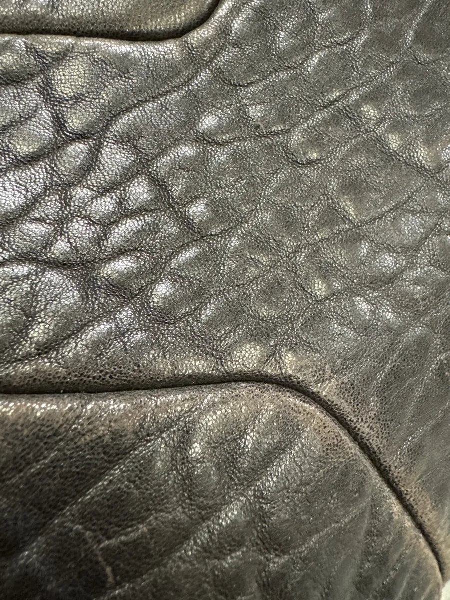 1990s Yves Saint Laurent Brown Y Grain Leather Bag bNIDVgT 10