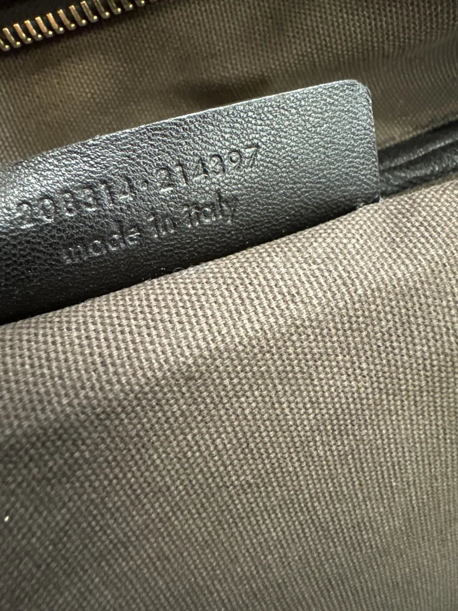 1990s Yves Saint Laurent Brown Y Grain Leather Bag bNIDVgT 13