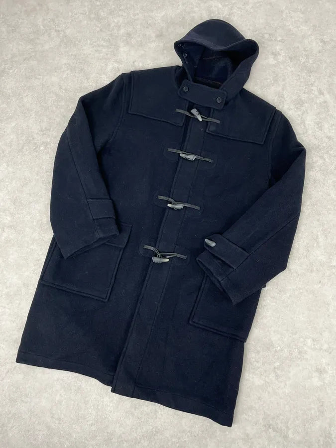 1990s Yves Saint Laurent Classy Dark Navy Wool Duffle Coat CSpaTSX 3