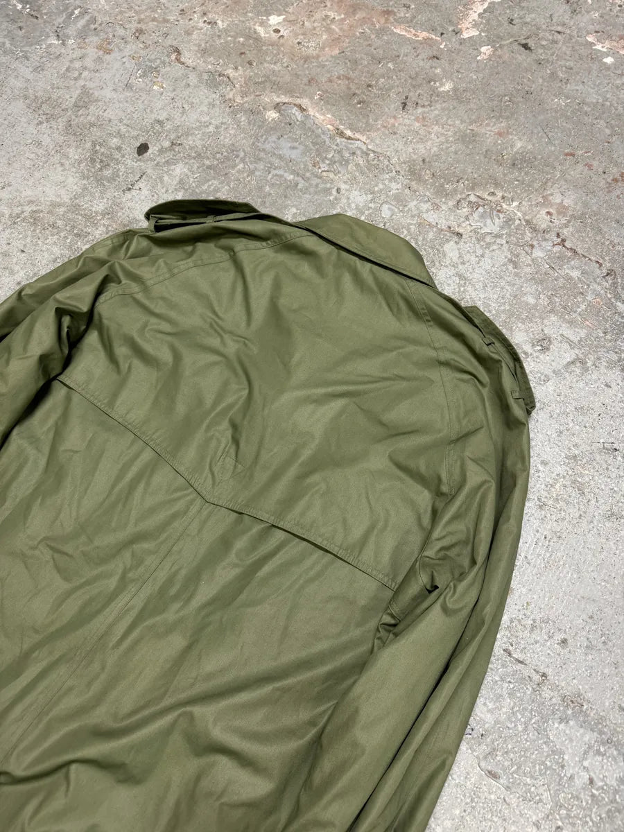 1990s Yves Saint Laurent Green Buttoned Trench Coat oFXVmmB 8