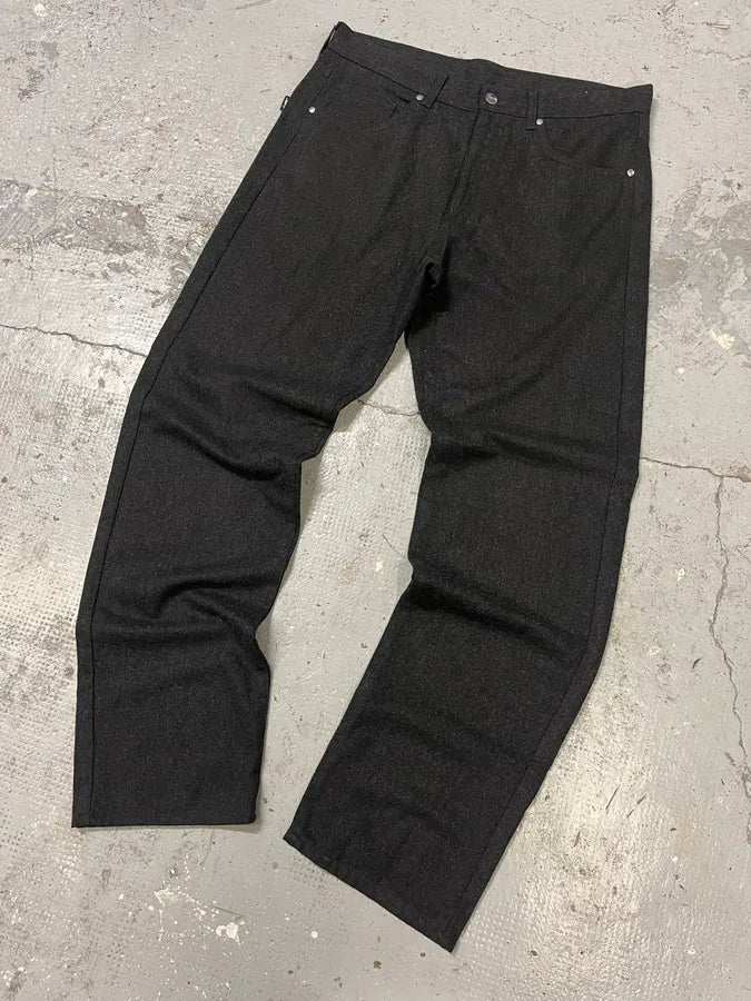 1990s Yves Saint Laurent Grey Wool Pants (L) xIUWNZt 3