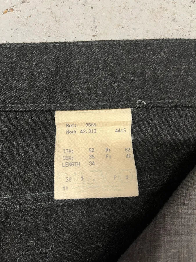 1990s Yves Saint Laurent Grey Wool Pants (L) xIUWNZt 9