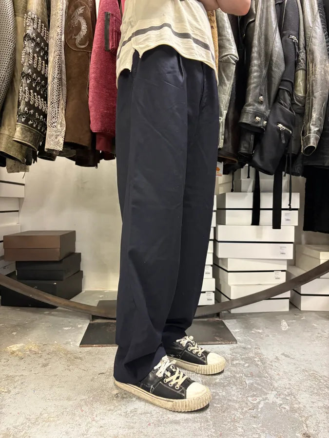 1990s Yves Saint Laurent Navy Wool Pants jEcKHKz 2