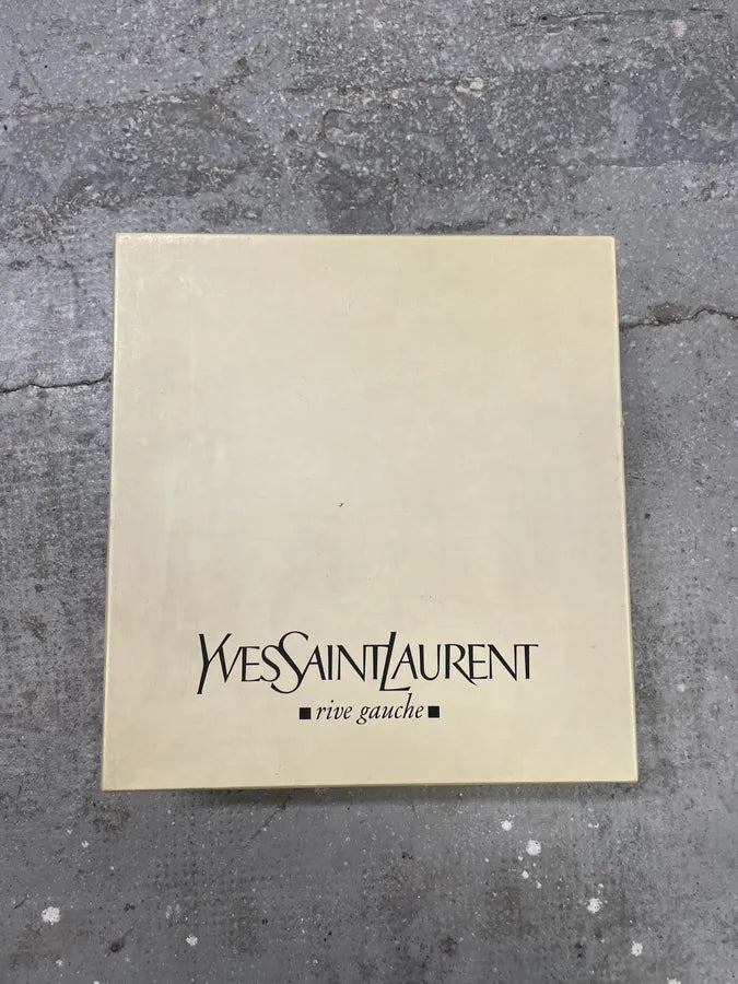 1990s Yves Saint Laurent Rive Gauche Black Leather Ankle Boots (40eu/us7) 10