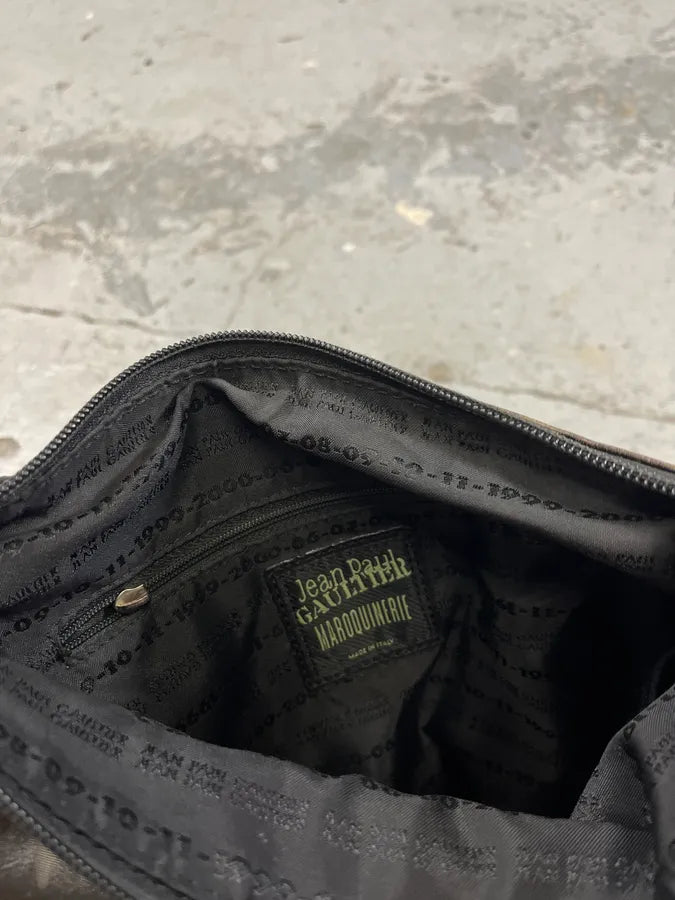 1995 Jean Paul Gaultier Dark Shadow Human Face Shoulder Bag (OS) fXqKbKG 6