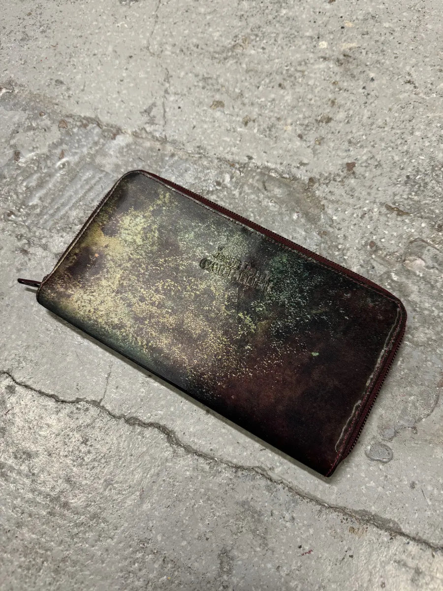 1995 Jean Paul Gaultier Earth Eroded Satin Leather Wallet mZfSZIq 0
