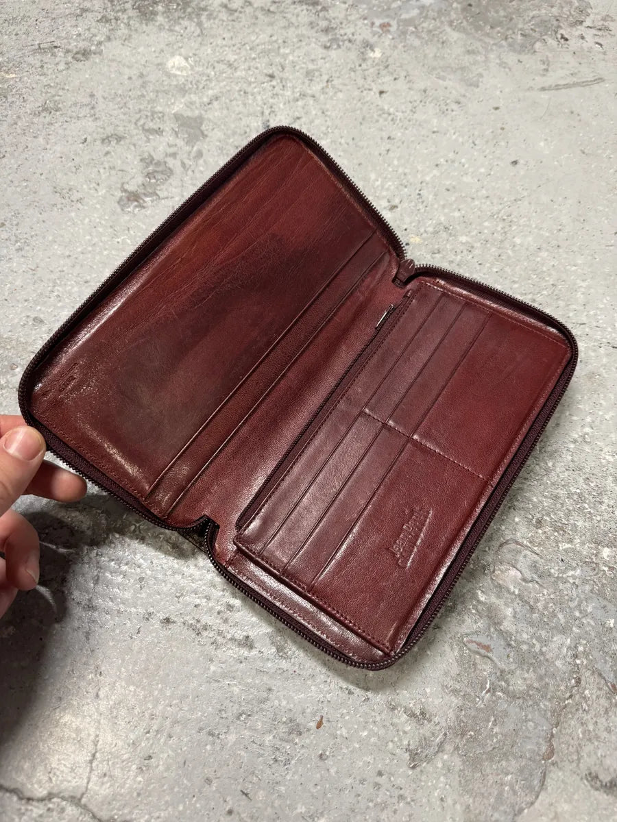 1995 Jean Paul Gaultier Earth Eroded Satin Leather Wallet mZfSZIq 1