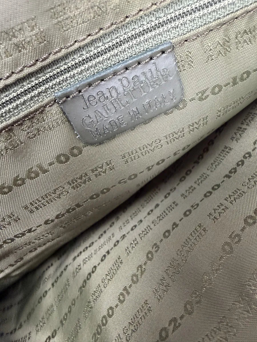 1995 Jean Paul Gaultier Evolution World Eroded Handle Bag fgWXEuw 8