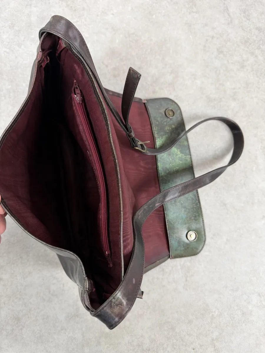 1995 Jean Paul Gaultier World Eroded Satin Shoulder Bag NoSmNUz 4