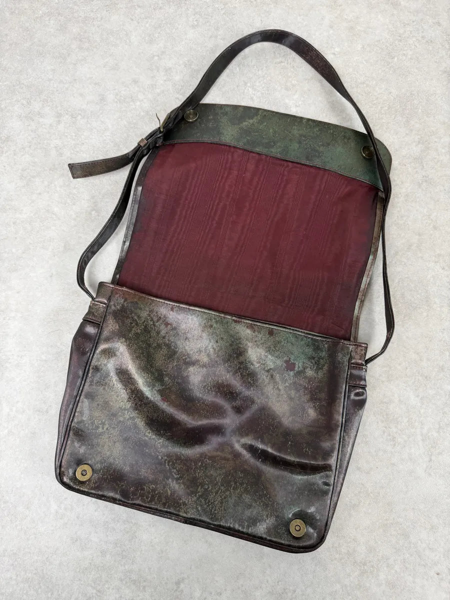 1995 Jean Paul Gaultier World Eroded Satin Shoulder Bag NoSmNUz 7