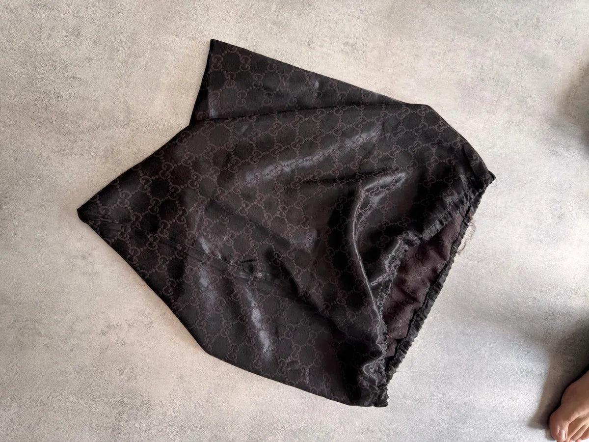 1996 Gucci Tom Ford Brown Woven Leather Bamboo Shoulder Bag XGFTDXn 3