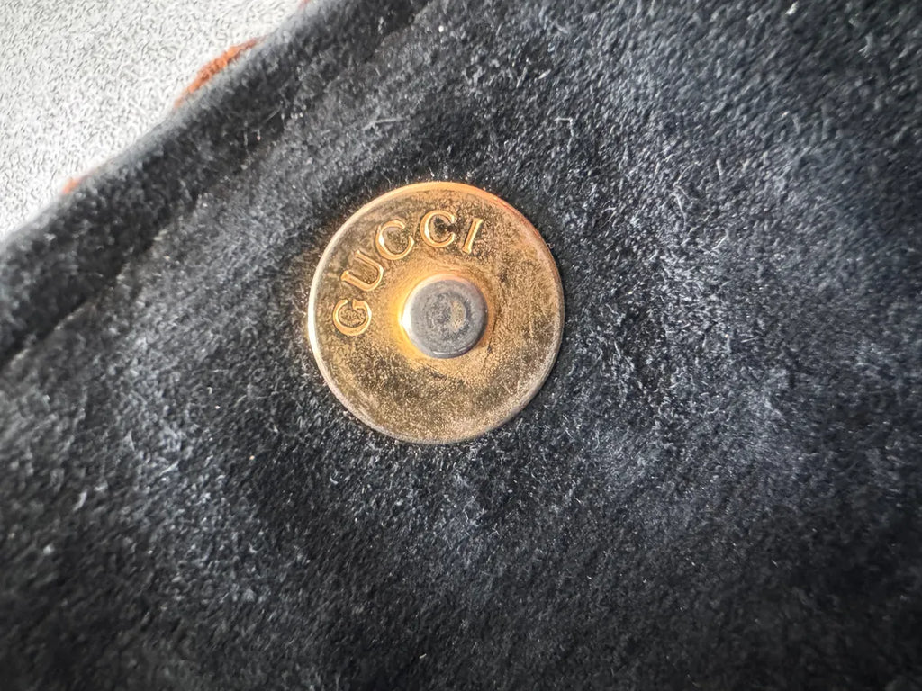 1996 Gucci Tom Ford Brown Woven Leather Bamboo Shoulder Bag XGFTDXn 8