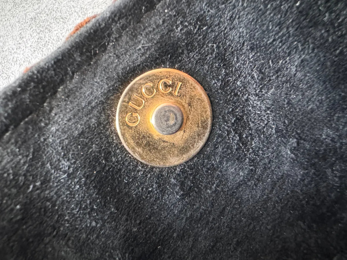 1996 Gucci Tom Ford Brown Woven Leather Bamboo Shoulder Bag XGFTDXn 8