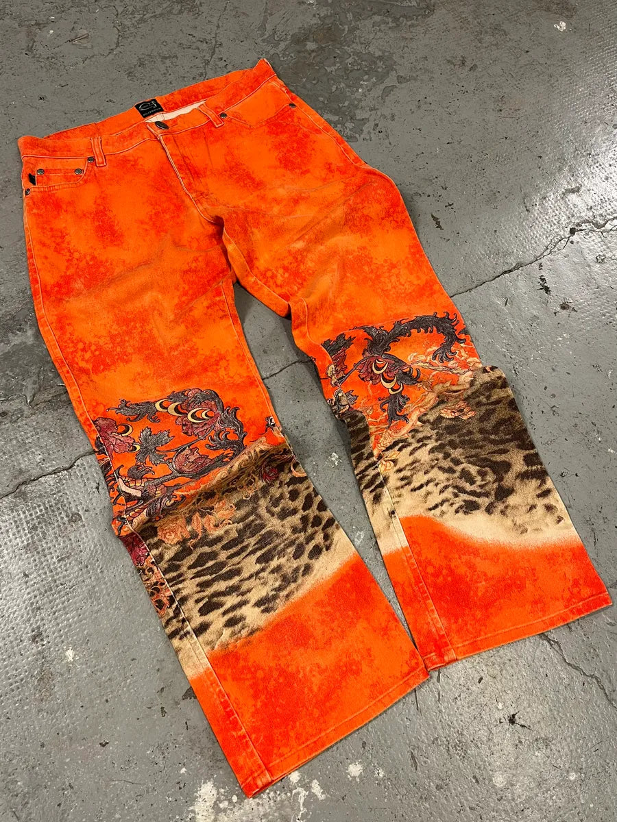1998 Cavalli Fantasy World Orange Pants MfqoDNC 4
