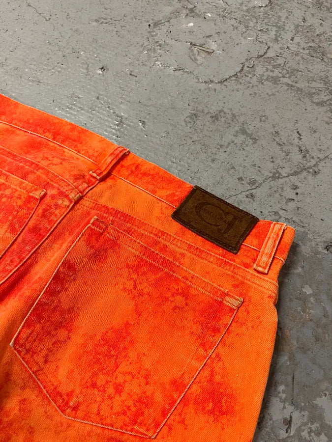 1998 Cavalli Fantasy World Orange Pants MfqoDNC 9