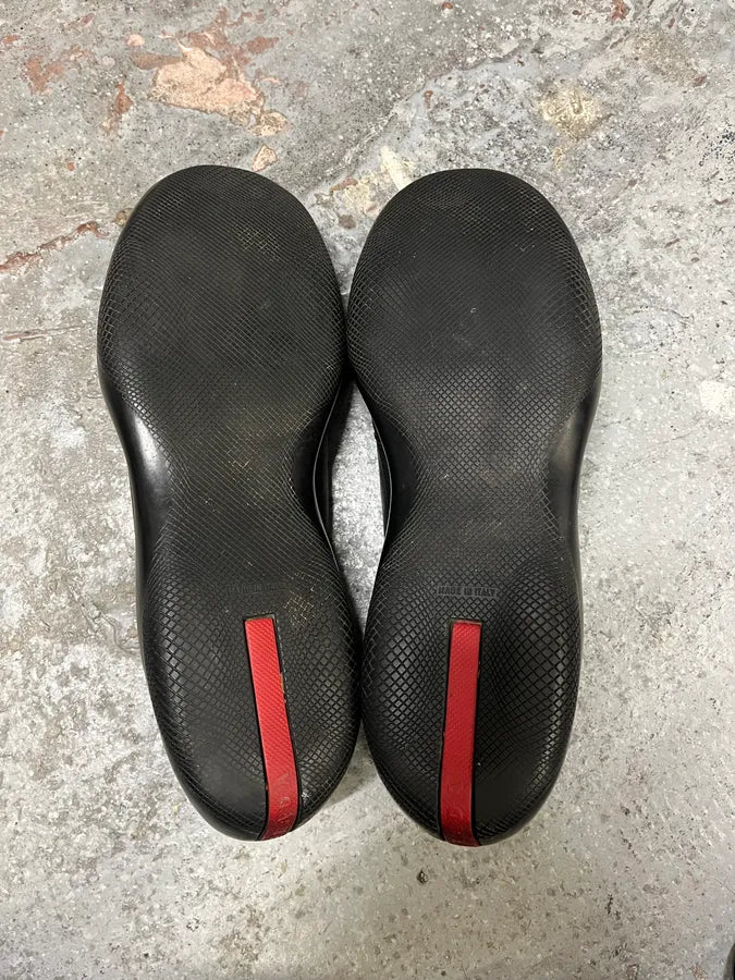 1999 Prada Toblach Black Leather Shoes (40.5eu/us7.5) znPPIuq 4