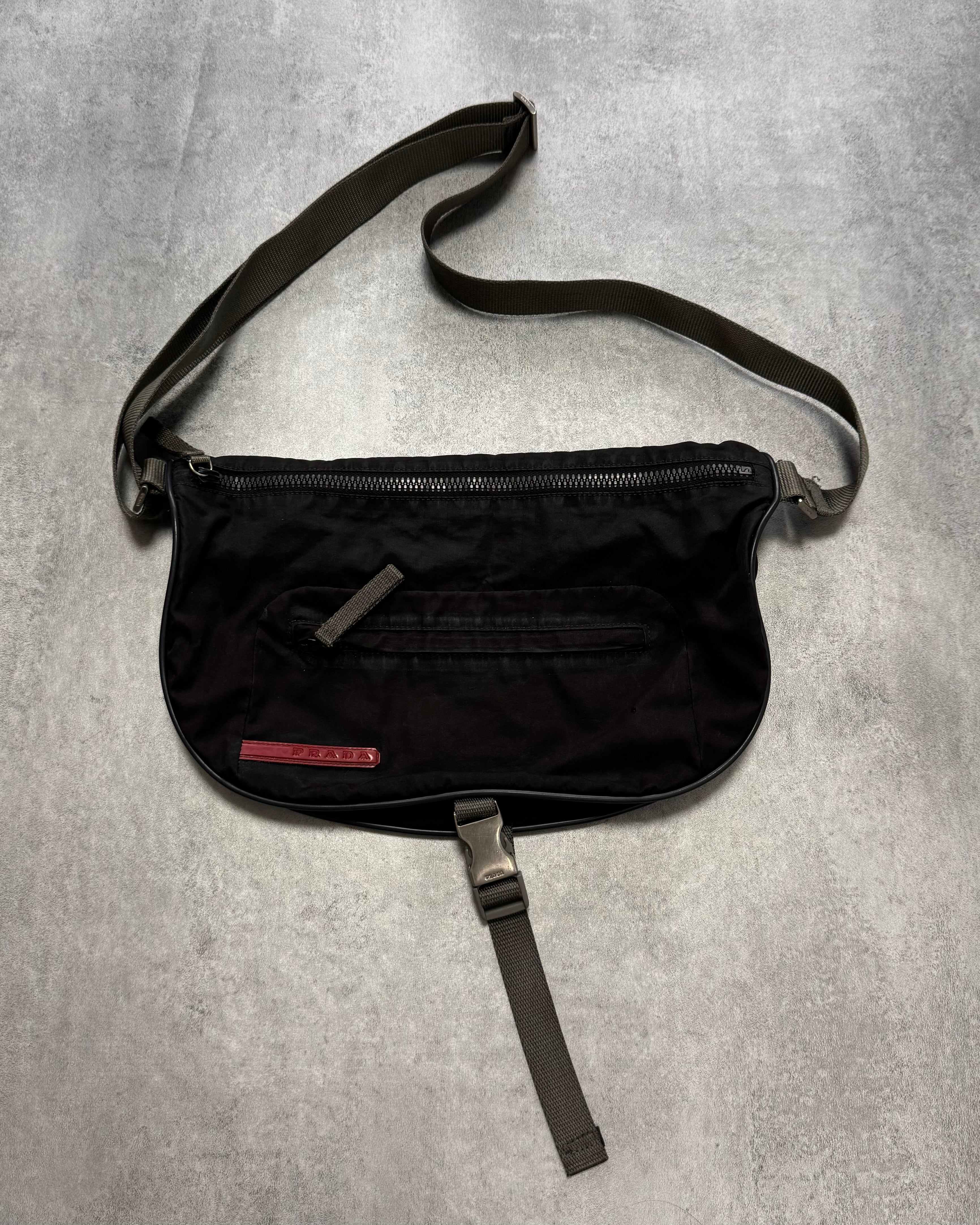 2000s Prada Luna Rossa Technical Nylon Shoulder Bag