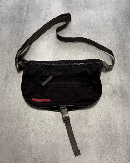 2000s Prada Luna Rossa Technical Nylon Shoulder Bag (OS)