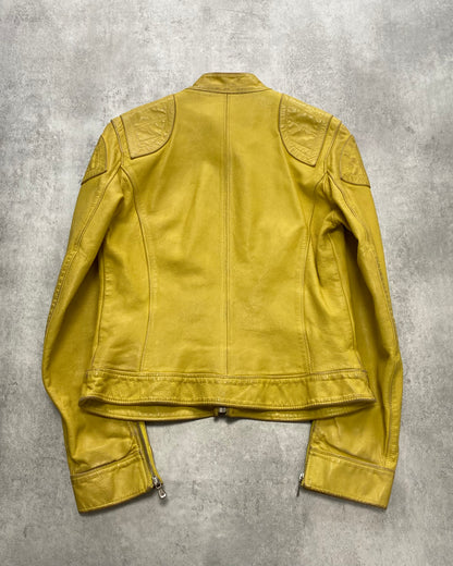 SS2005 Dolce & Gabbana Yellow Goat Leather Jacket (XS/S)