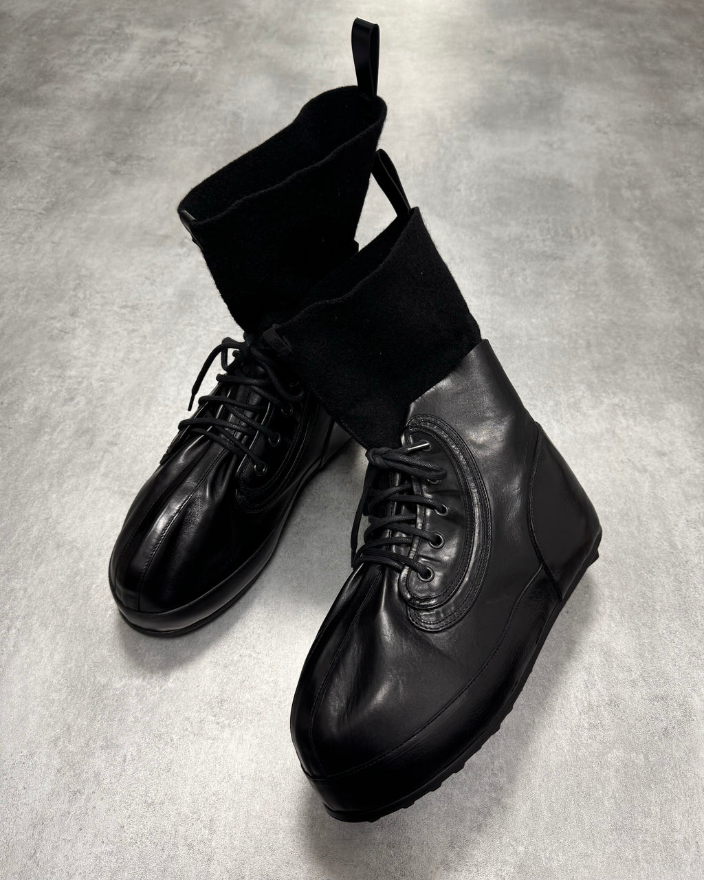 Givenchy (B).STROY Bunny Black Calf Leather Ankle Boots