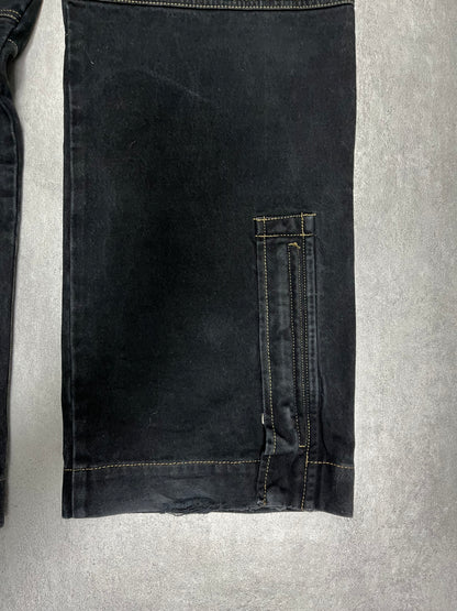 2000s Armani Navy Cargo Pants (M)