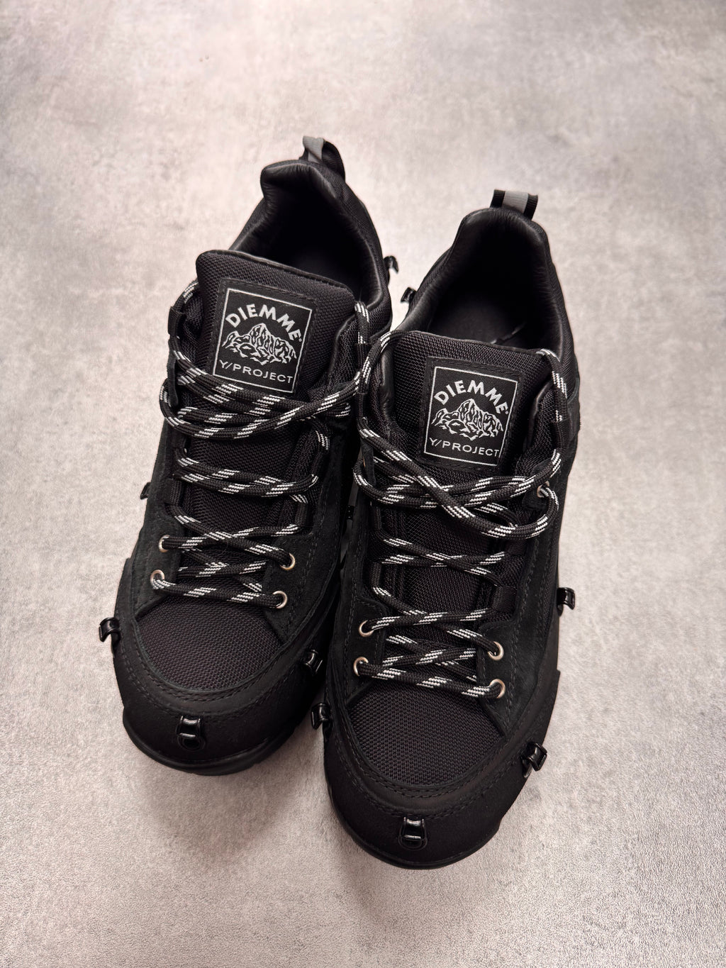 Y/Project x Diemme Black Grappa Hiker Shoes