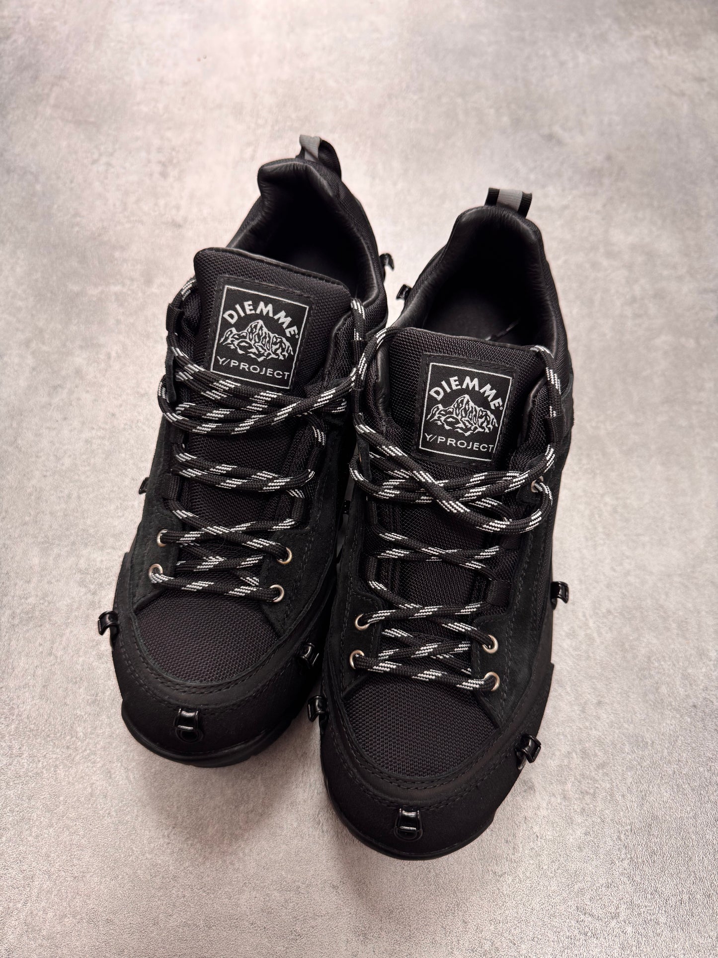 Y/Project x Diemme Black Grappa Hiker Shoes (42eu/us8,5)