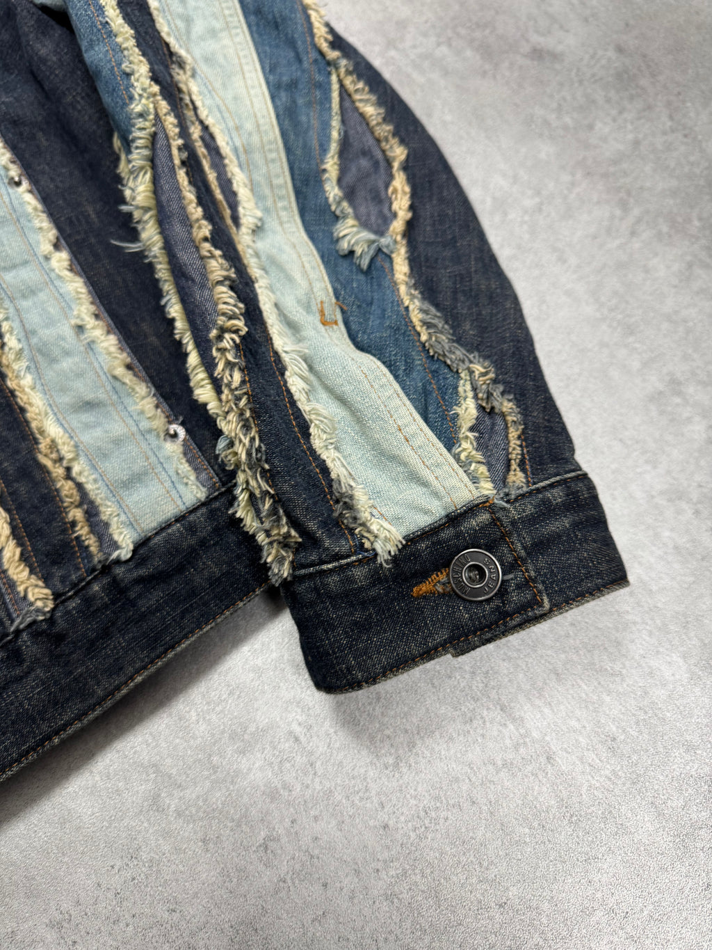 2000s Moschino Layered Faded Denim Jacket & Jeans Set