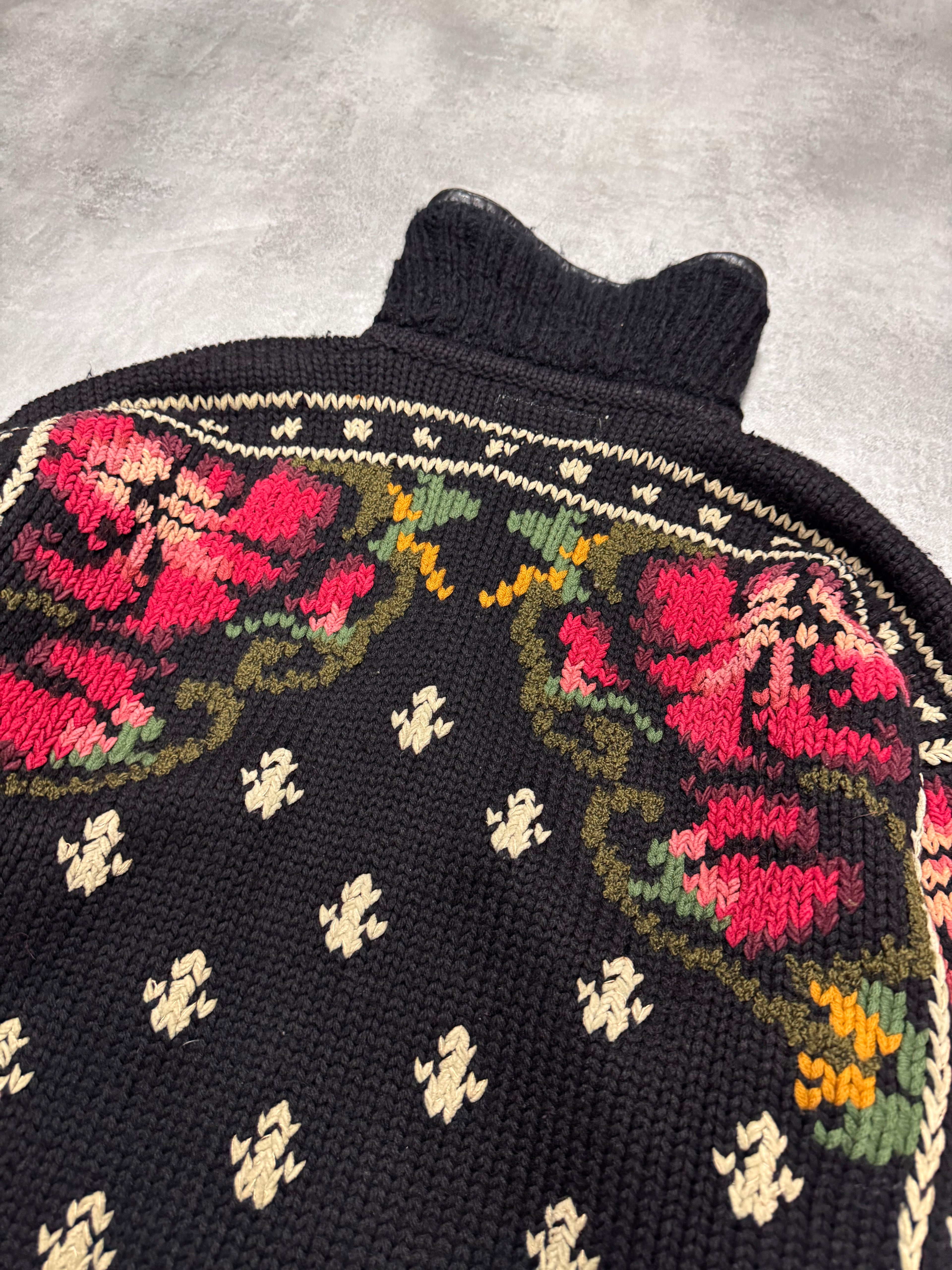 1990s Emporio Armani Wool Flowers Jacket