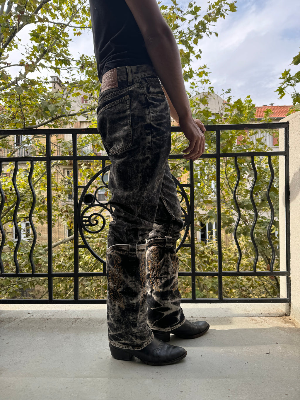 SS2023 Y/Project Cow-Boy Future Grey Astro Denim Jeans