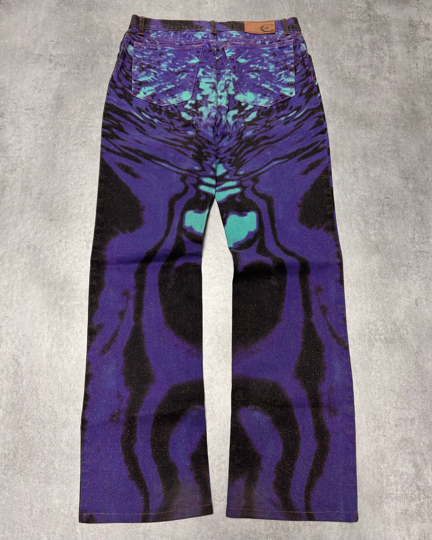 SS2002 Just Cavalli Hallucination Zebra Purple Pants (S)