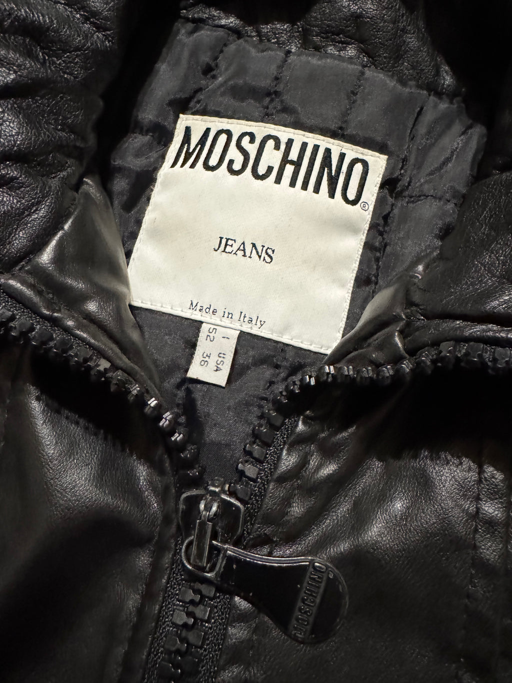 2000s Moschino Nylon Hybrid Black Cropped Jacket