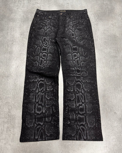 2000s Roberto Cavalli Obscure Python Pants (S)